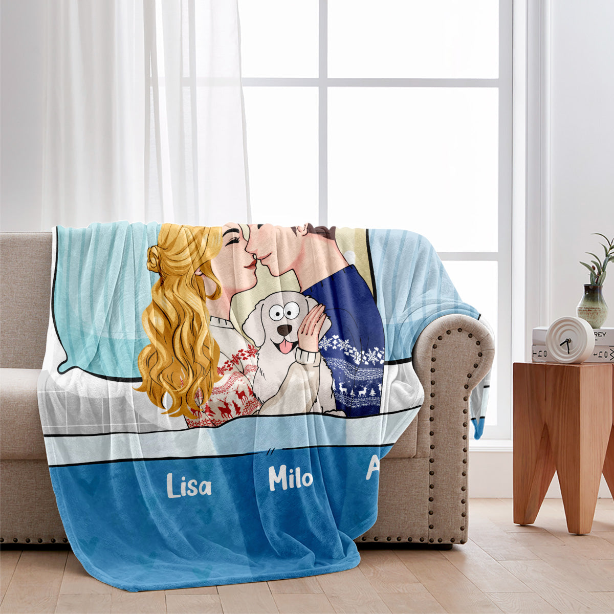 Toi, moi et le chien/chat - Cadeau pour les amoureux des chiens et des chats - Couverture personnalisée