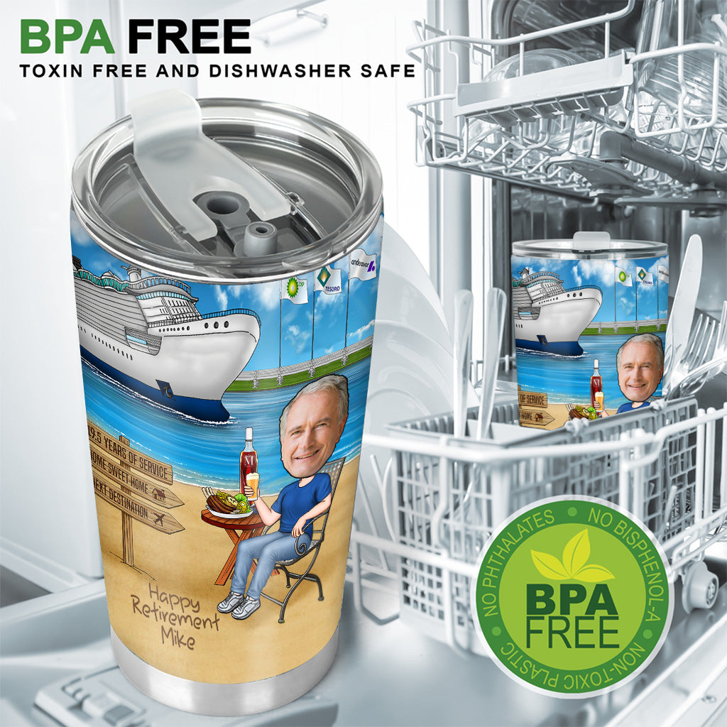 Happy Retirement - Personalized Retired Tumbler