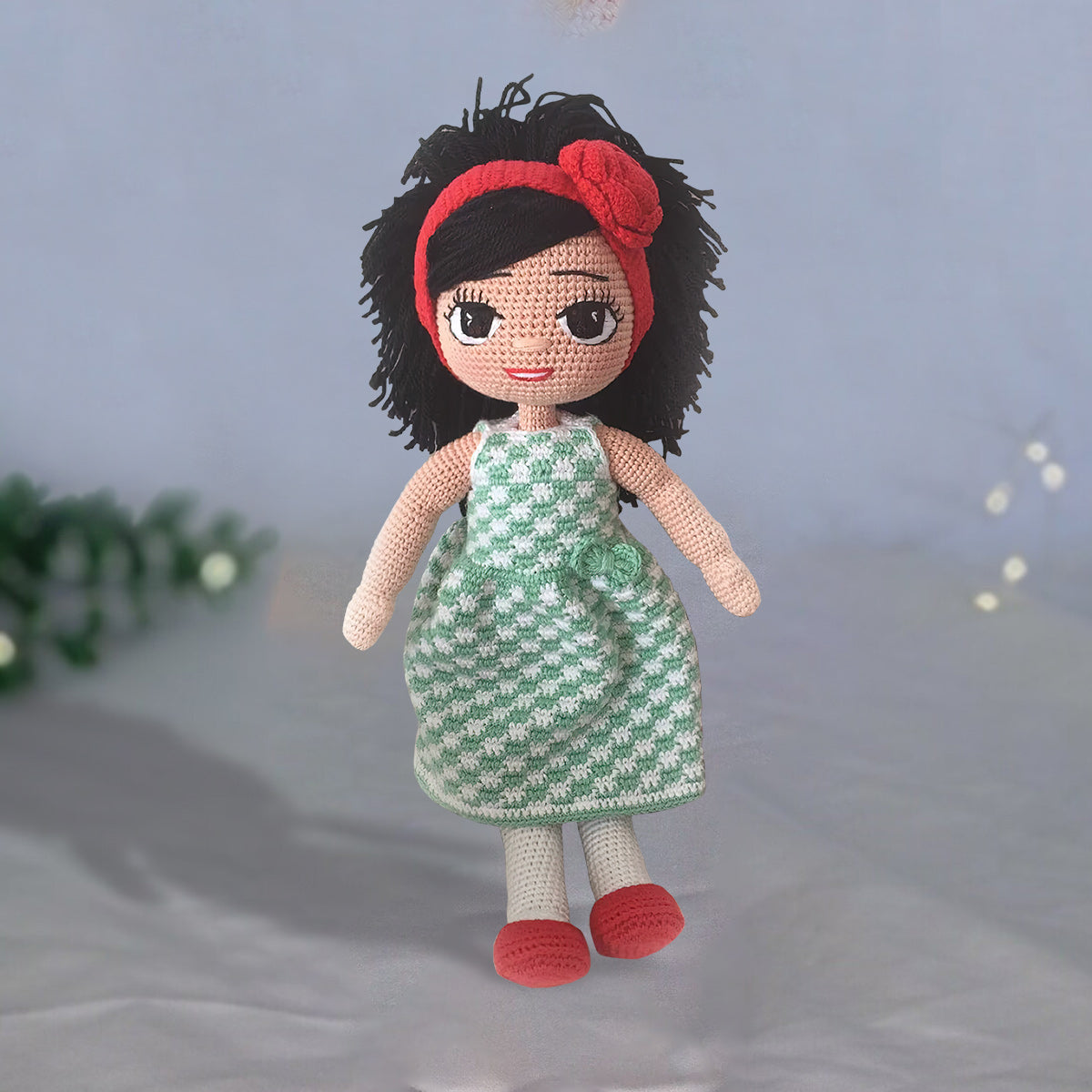 Mes petits-enfants - Cadeau pour grand-père - Poupée tricotée à la main personnalisée