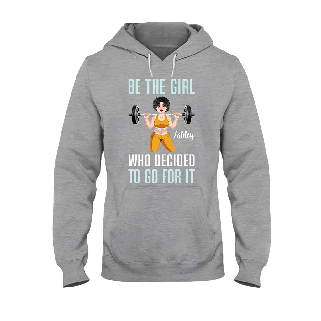 She Decided To Go For It - Personalized Fitness T-shirt And Hoodie
