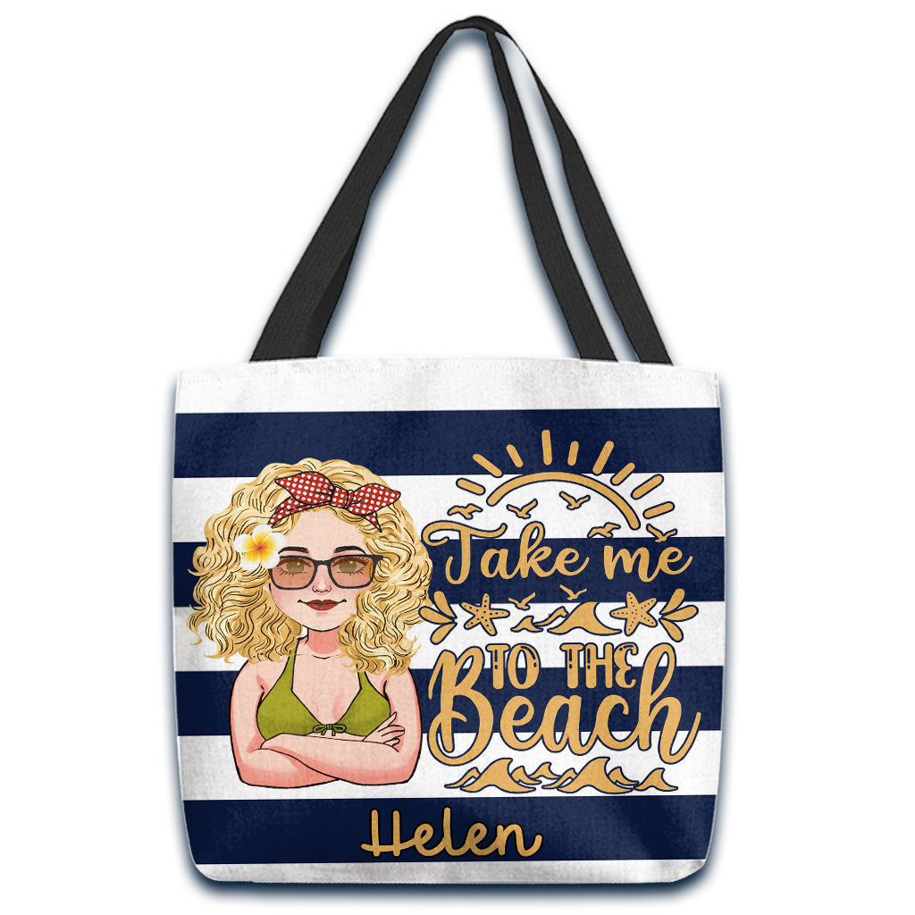 Sac fourre-tout personnalisé « Beach Please » pour amoureux de la mer