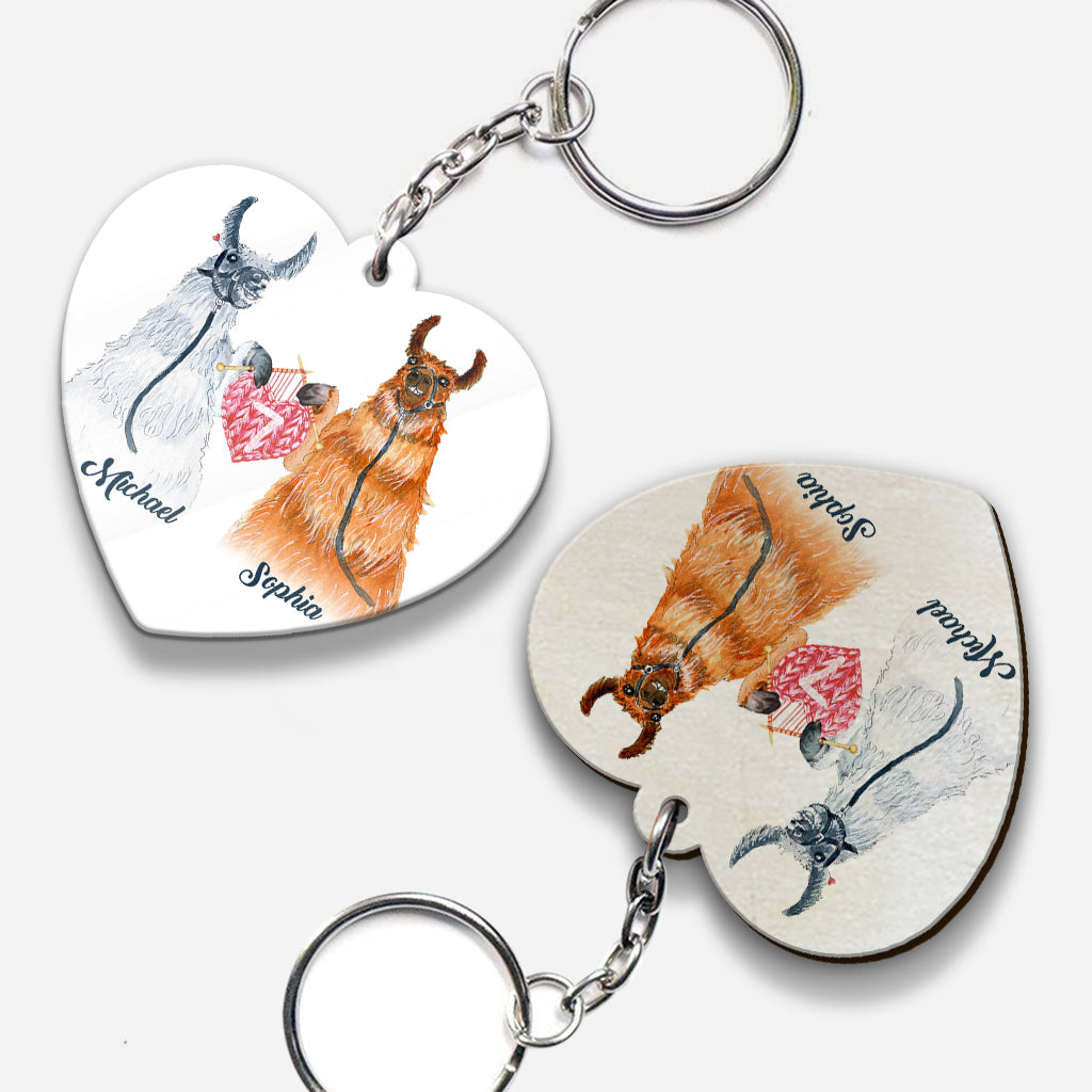 Je t'aimerai toujours - Porte-clés personnalisé pour couple