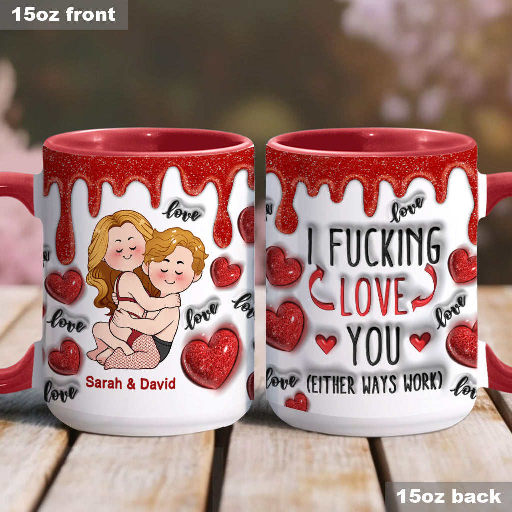 Je t'aime - Mug personnalisé pour couple