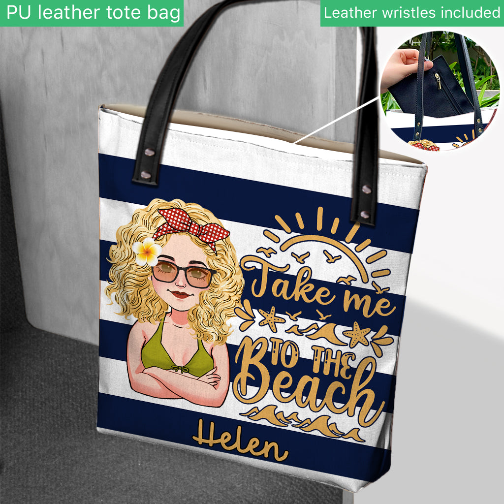 Sac fourre-tout personnalisé « Beach Please » pour amoureux de la mer