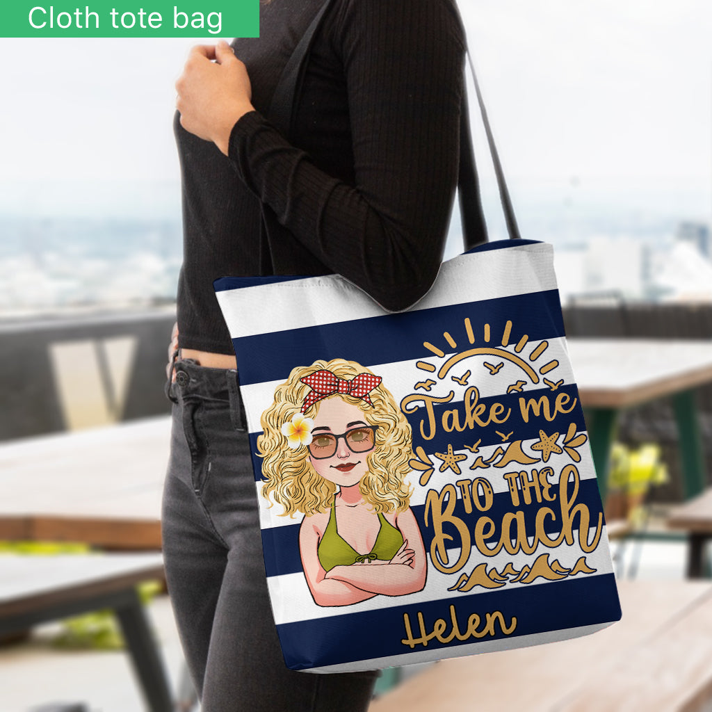 Sac fourre-tout personnalisé « Beach Please » pour amoureux de la mer