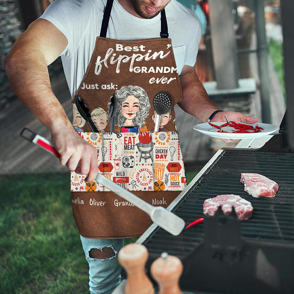 Meilleur papa du monde ! – Cadeau pour papa, grand-mère, grand-père, maman, oncle, tante – Tablier personnalisé