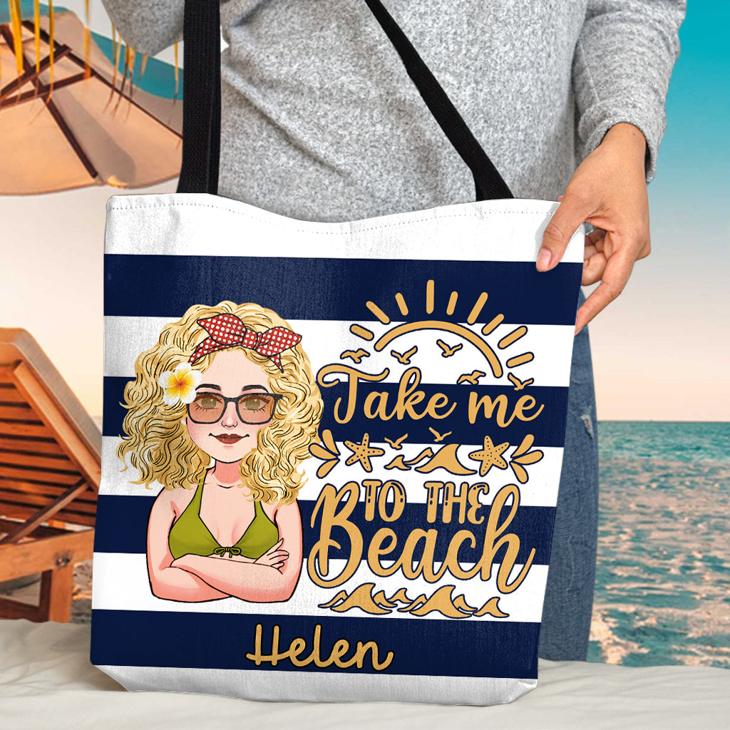Sac fourre-tout personnalisé « Beach Please » pour amoureux de la mer