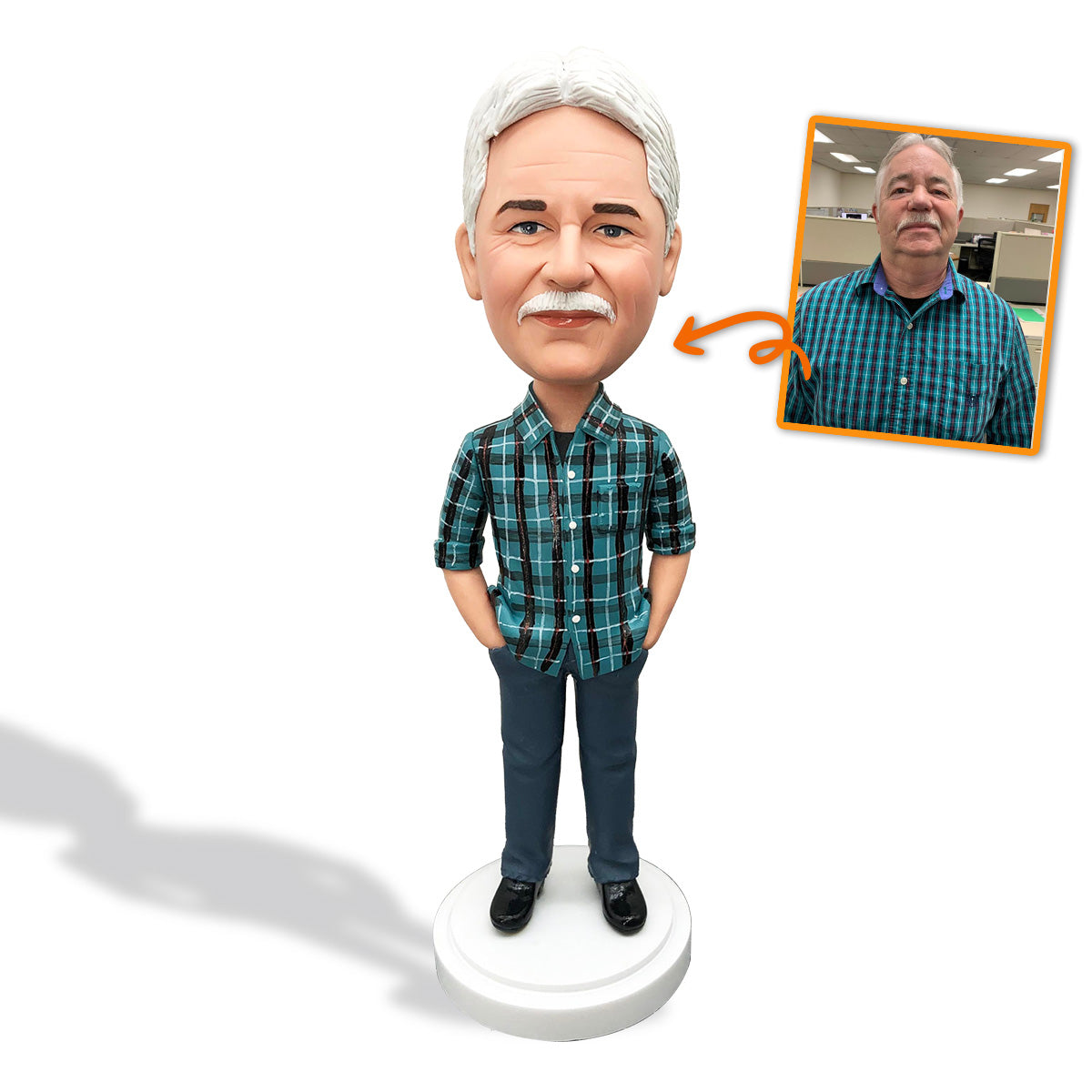 Meilleur oncle du monde - cadeau pour oncle - Figurine à tête branlante personnalisée