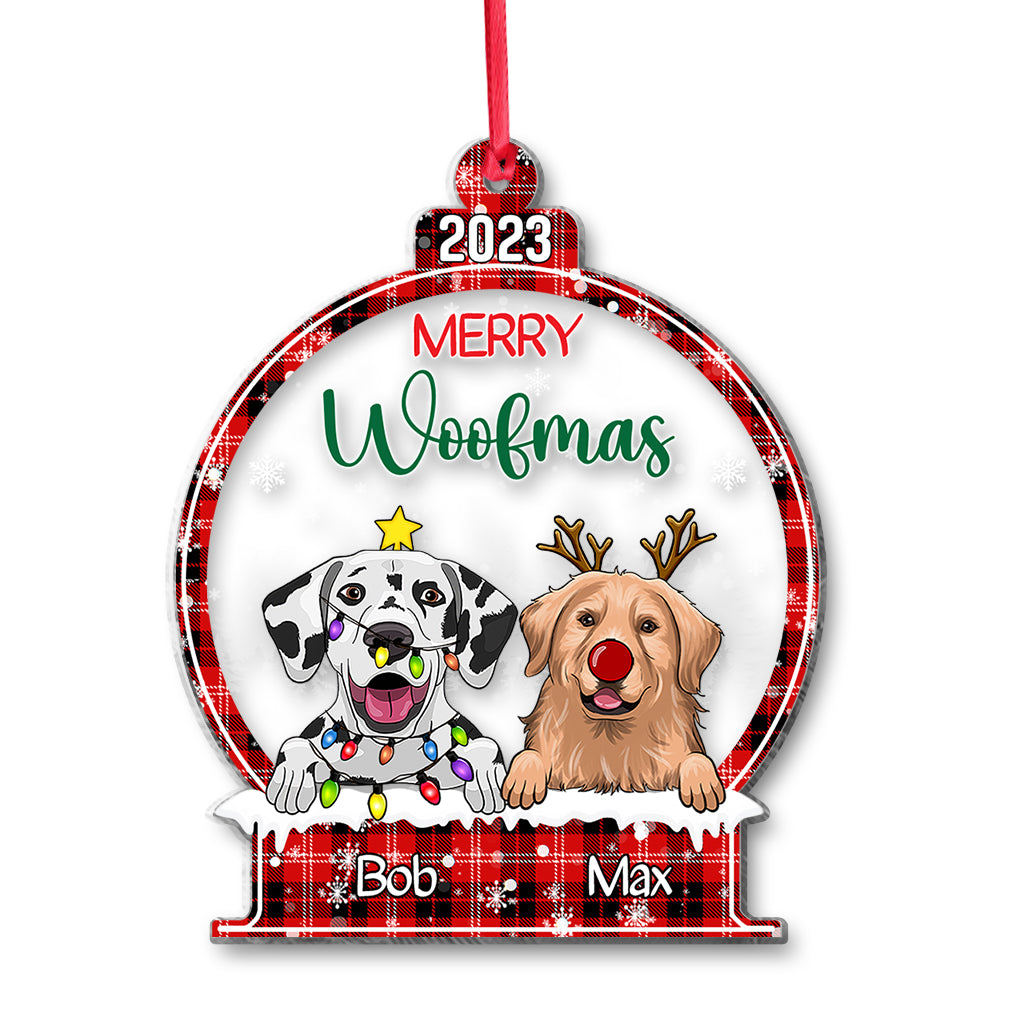 Merry Christmas - Personalized Cat Transparent Ornament