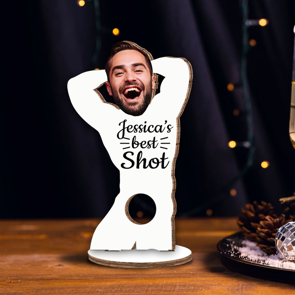 Votre meilleure chance - cadeau pour mari, femme, petit ami, petite amie - Plaque en bois personnalisée à poser