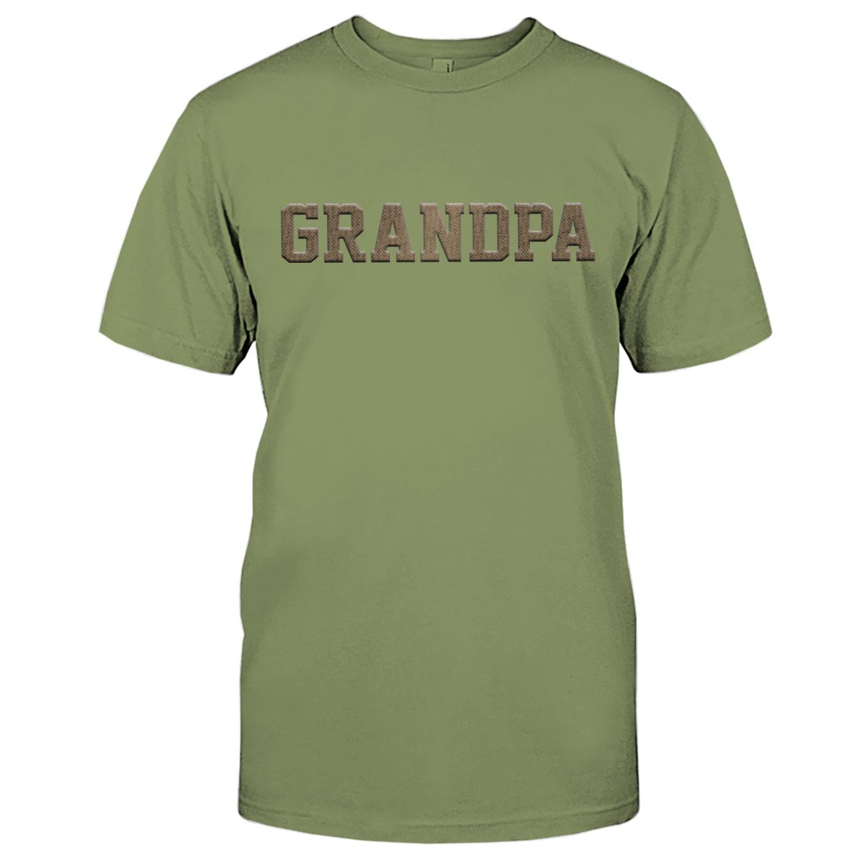 T-shirt brodé personnalisé avec nom de grand-père