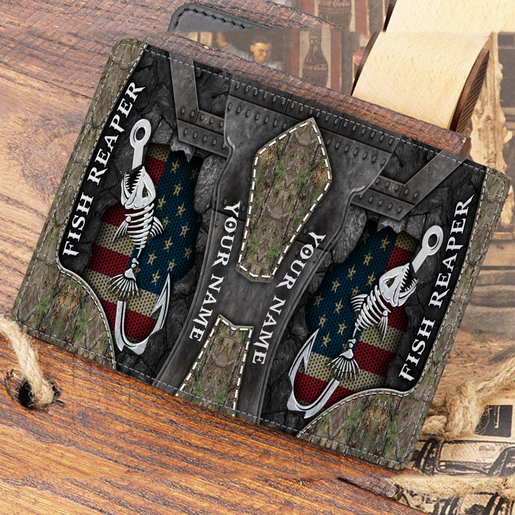 Fish Reaper - Porte-passeport de pêche personnalisé