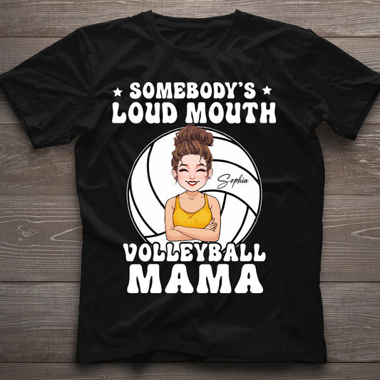Maman Volleyballeuse à la Grande Gueule - T-shirt et sweat à capuche de volley-ball personnalisés