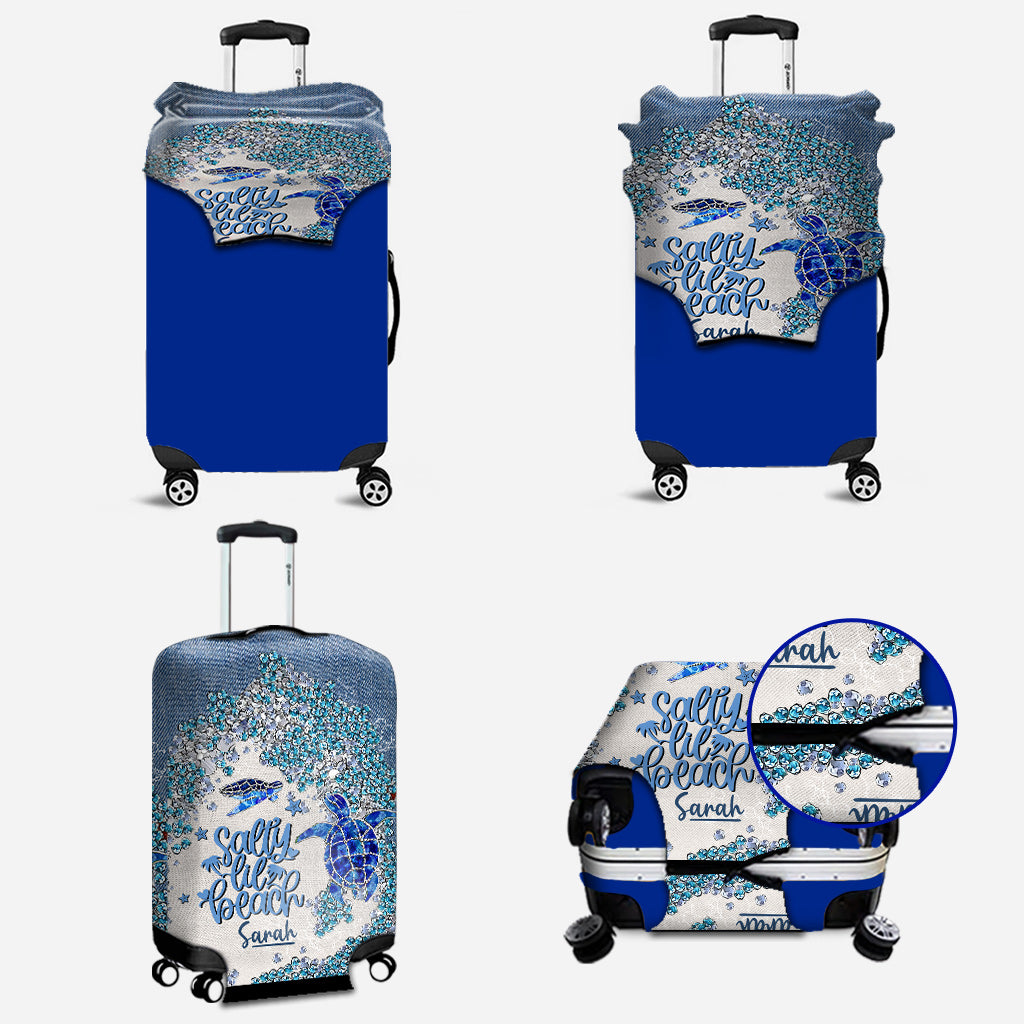 Housse de bagage personnalisée Turtle Bling - Tortue