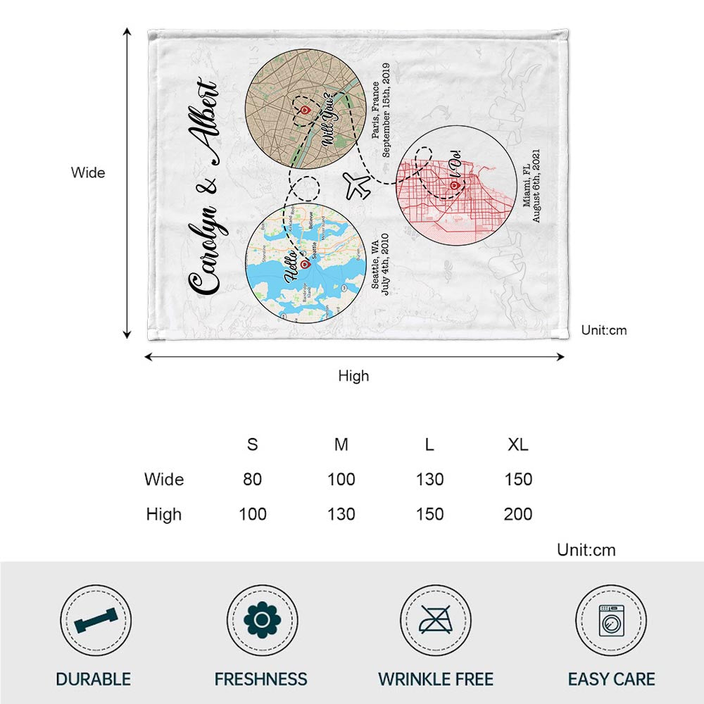 Couverture personnalisée pour couple « Bonjour, veux-tu que je te le fasse ? »