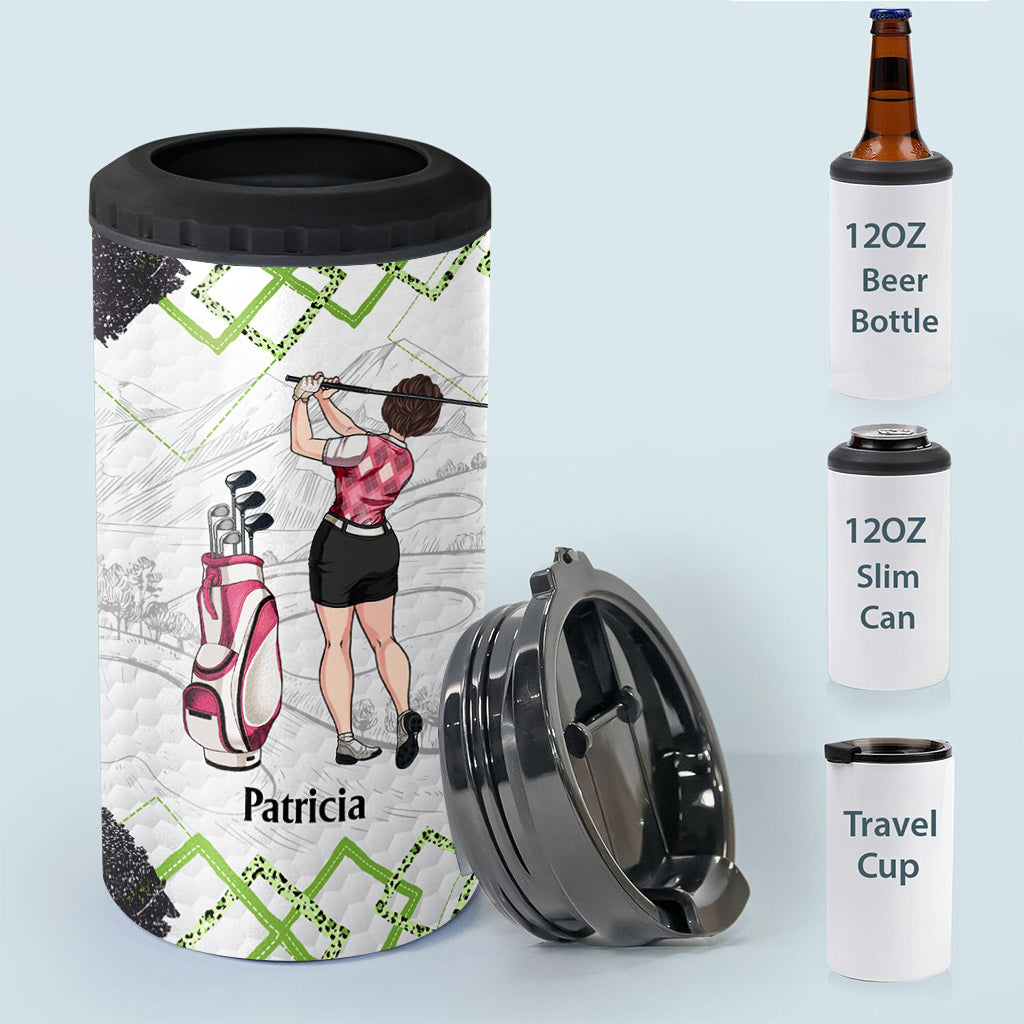 Cours de golf - Cadeau de golf pour elle, petite amie, épouse, fille - Refroidisseur de canettes personnalisé