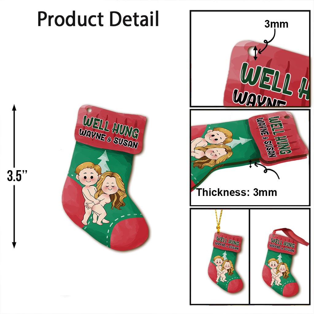 Bien suspendu - Ornement personnalisé pour couple