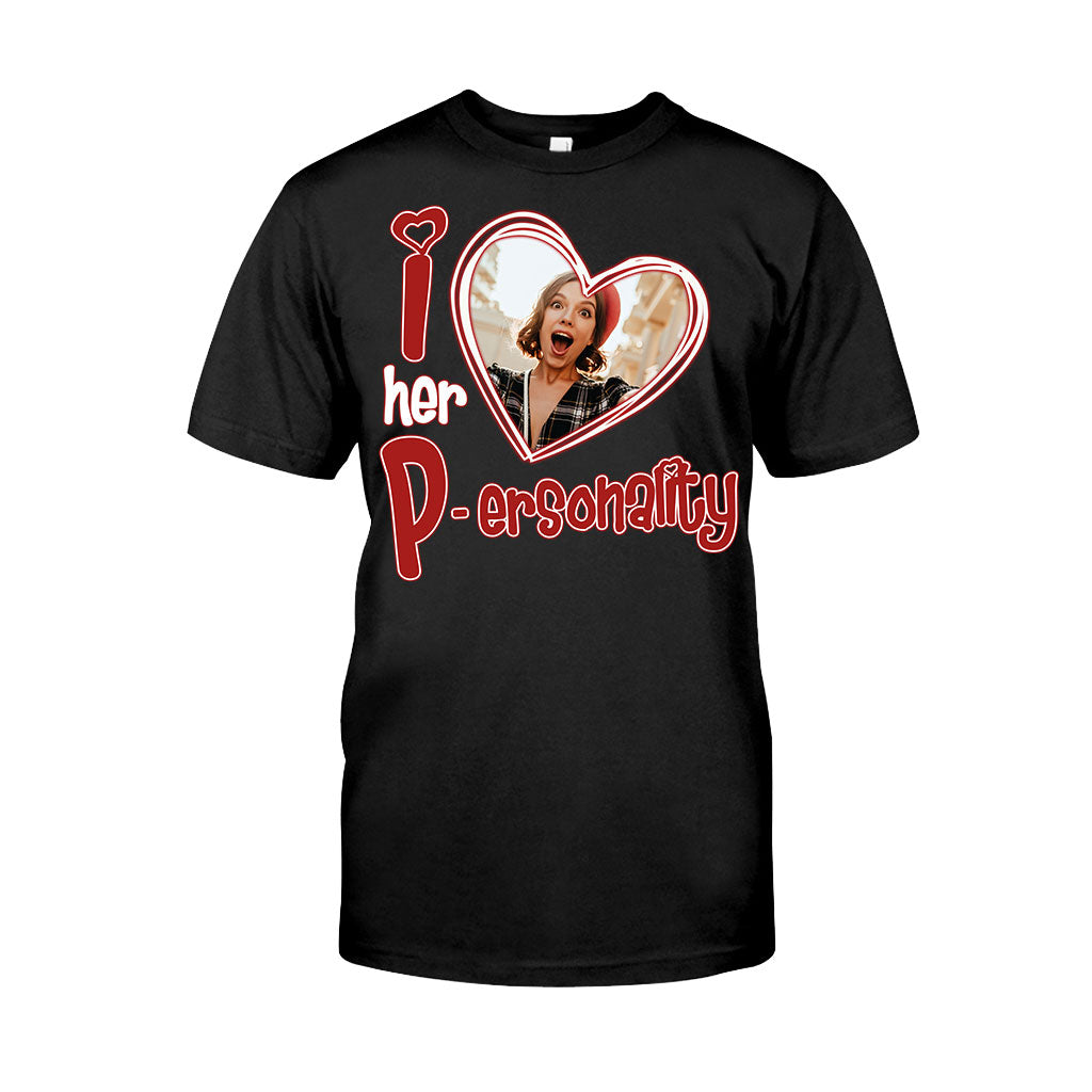 J'aime sa personnalité, j'aime son dévouement. Téléchargez une photo ! T-shirt et sweat à capuche personnalisés pour couple