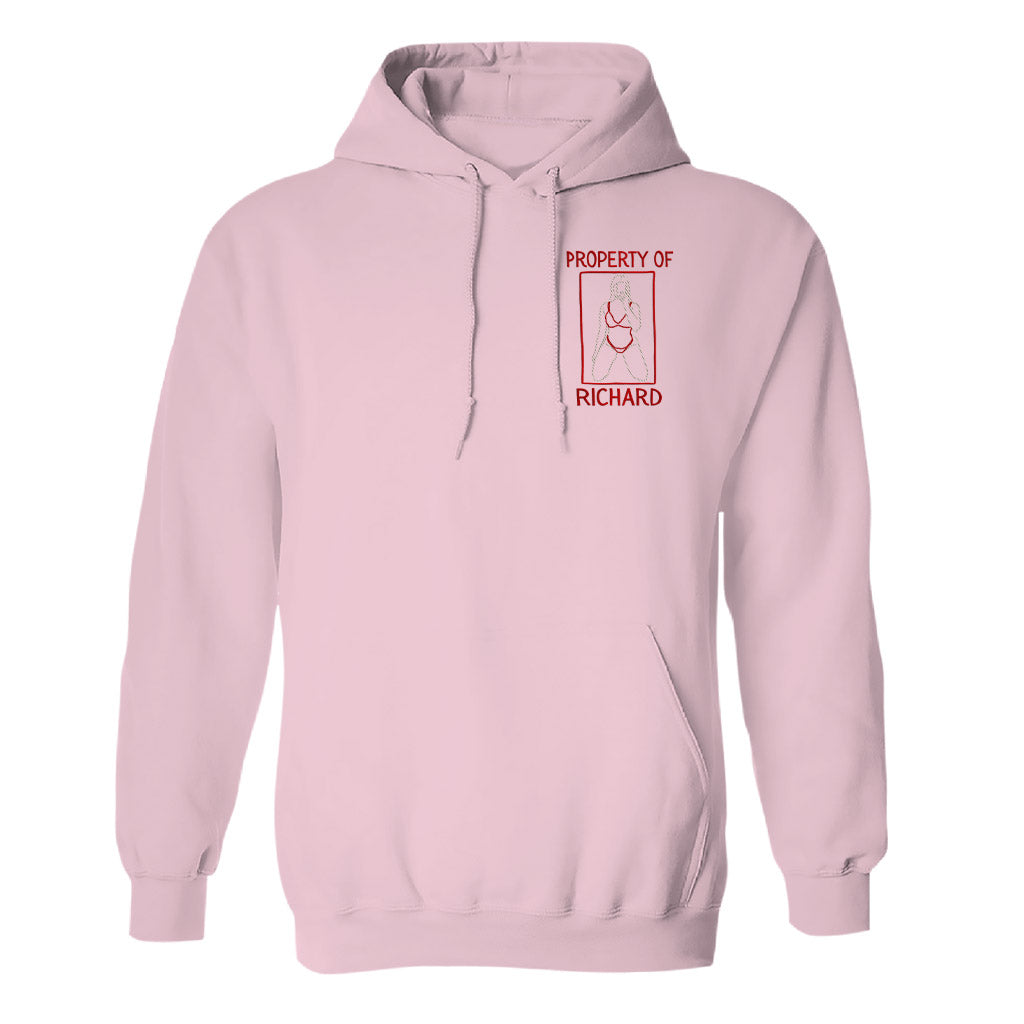 Cadeau original pour lui - Sweat à capuche brodé personnalisé pour couple