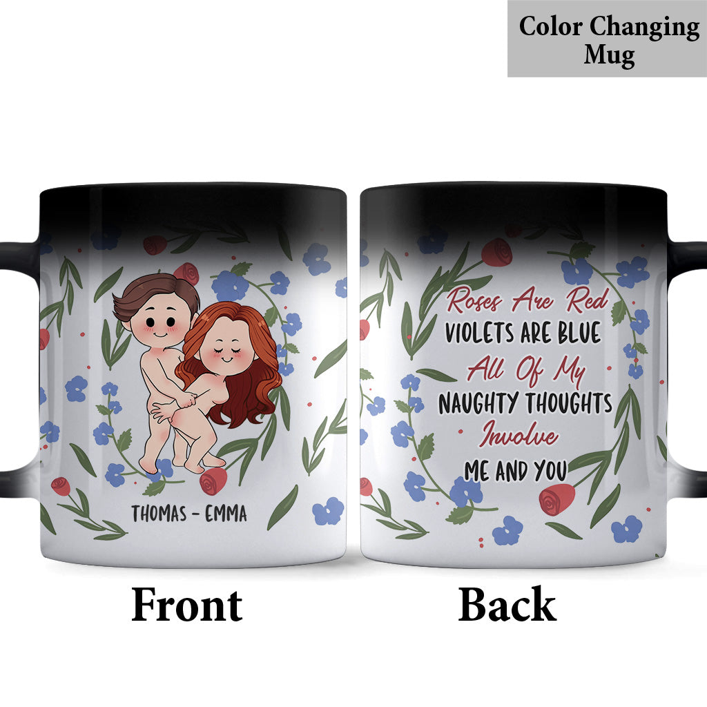 Roses Are Red Violets Are Blue - Personalized Couple Mug