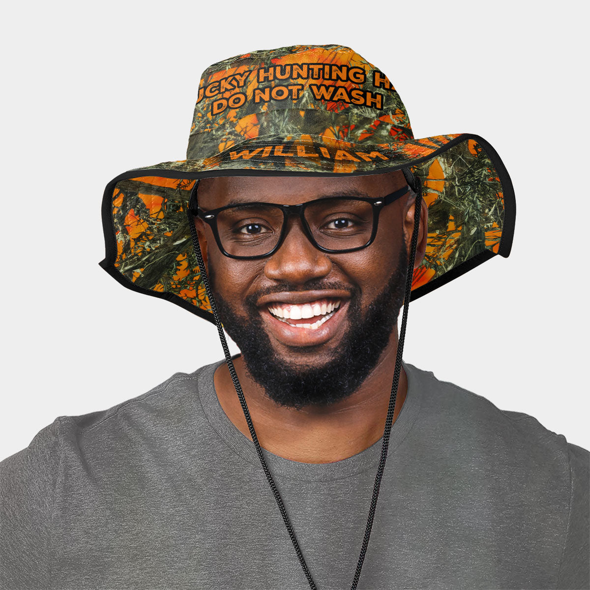 Chapeau de chasse porte-bonheur - Chapeau de brousse de chasse personnalisé