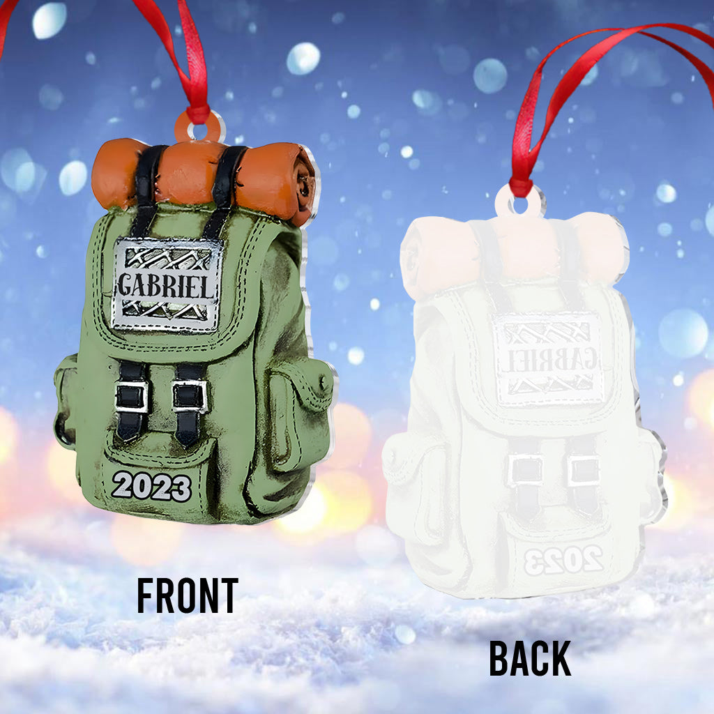 Sac de randonnée - Ornement de randonnée personnalisé