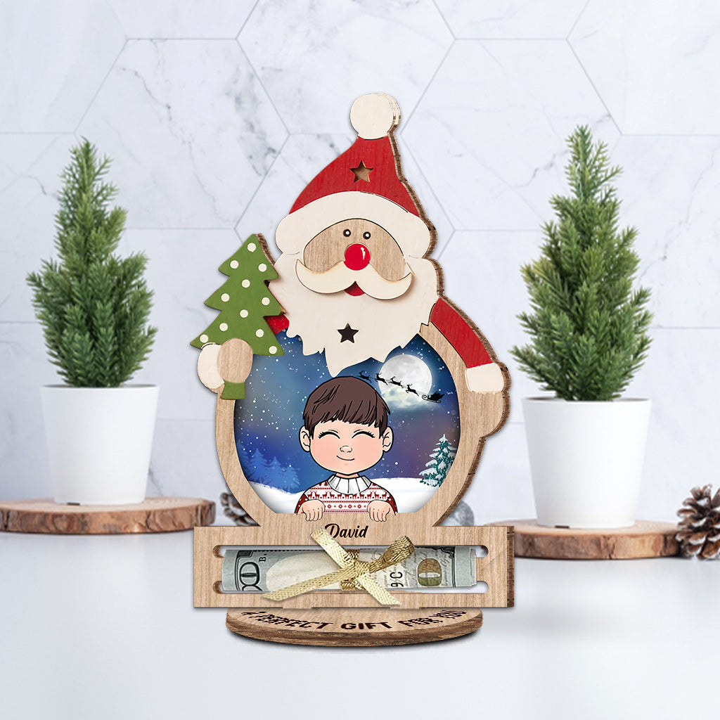 Cadeau de Noël - Plaque en bois personnalisée pour grand-mère
