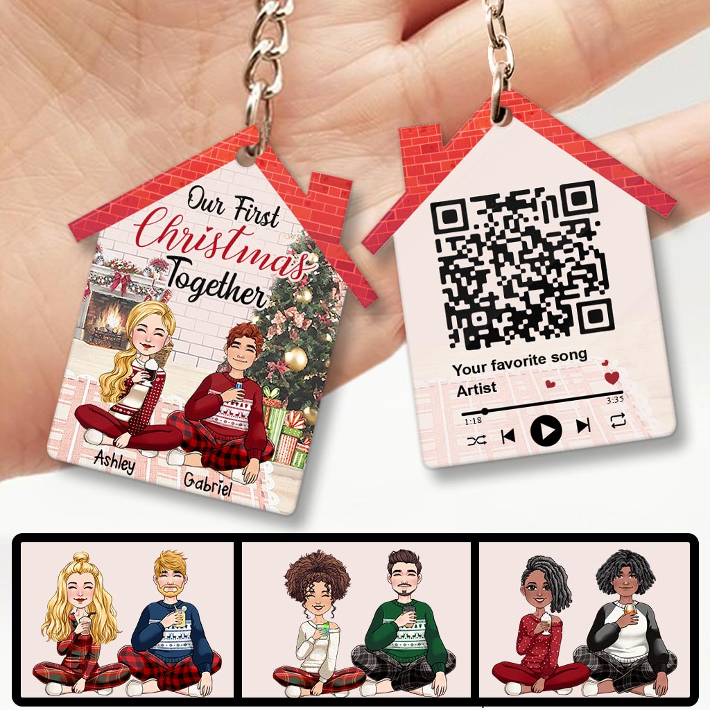 Ensemble pour toujours - Porte-clés personnalisé pour couple