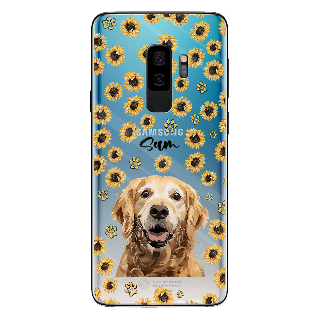 Tu es mon rayon de soleil - Coque de téléphone transparente personnalisée pour chien