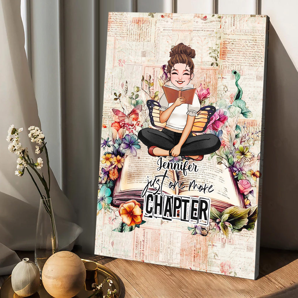 Juste un chapitre de plus - Livre personnalisé sur toile et affiche