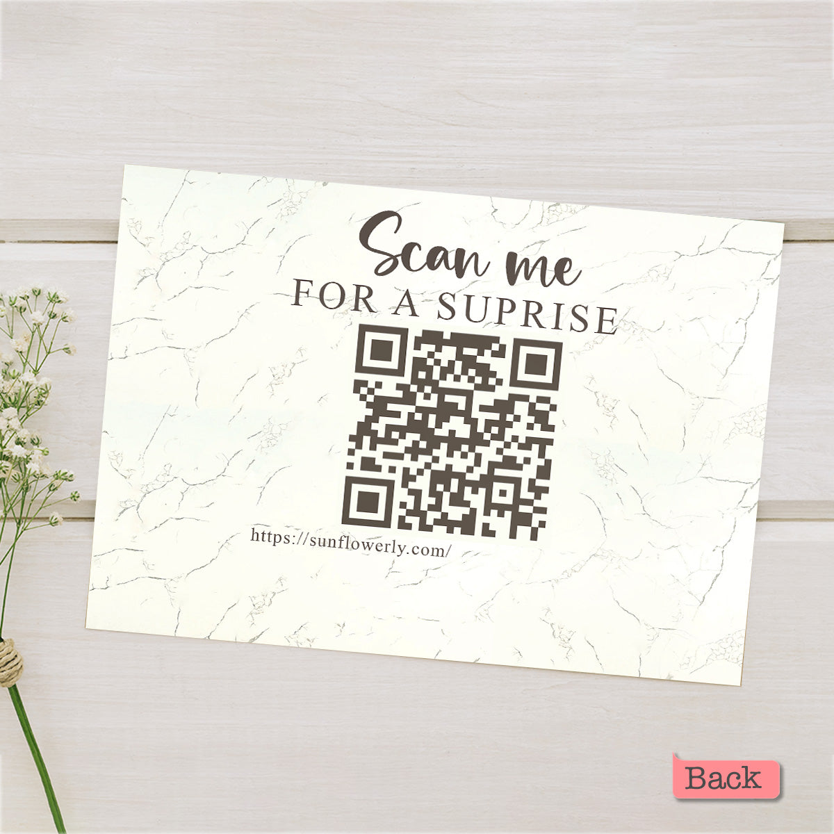Amour éternel - Carte de vœux personnalisée avec QR code