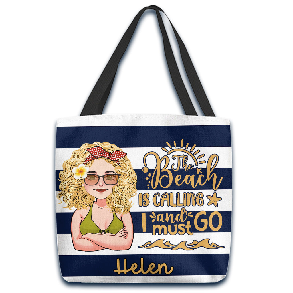 Sac fourre-tout personnalisé « Beach Please » pour amoureux de la mer