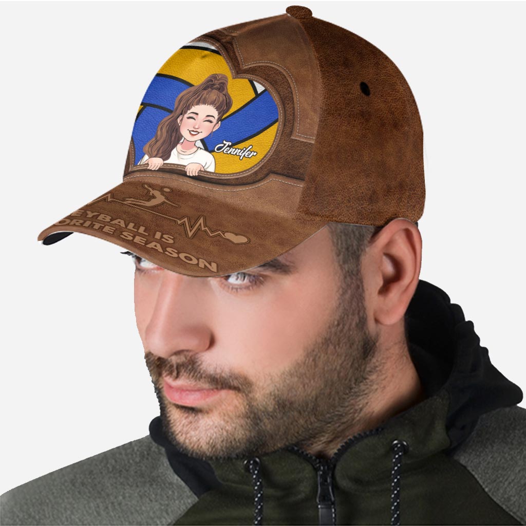 Le volley-ball est ma saison préférée - Casquette de volley-ball classique personnalisée