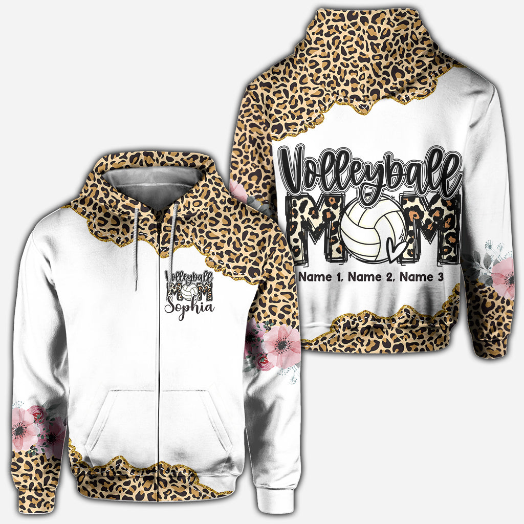 Maman Volleyeuse Léopard - T-shirt de volley personnalisé intégral
