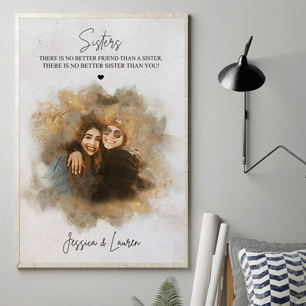 Meilleur ami - Toile et affiche personnalisées pour frères et sœurs