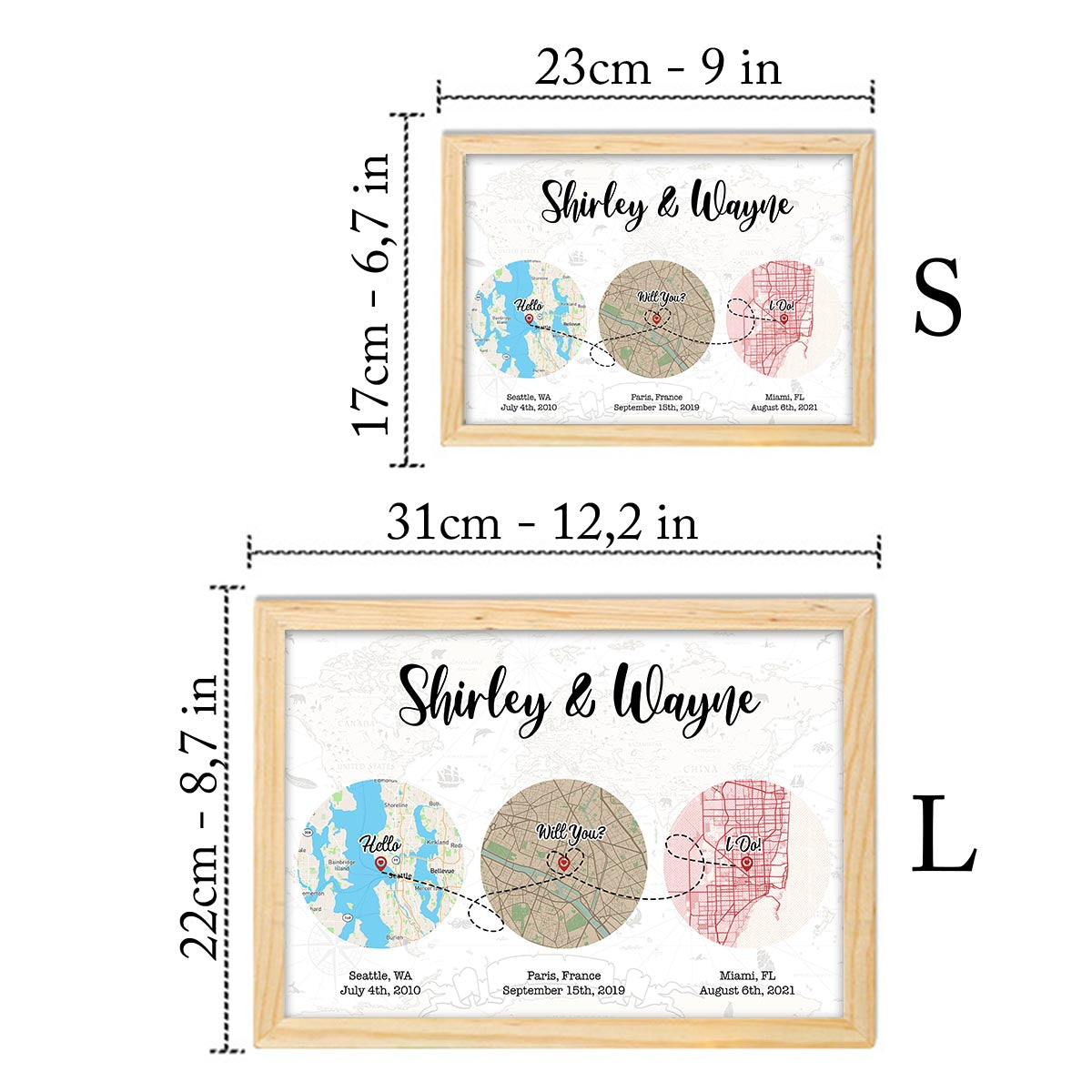 Hello Will You I Do - Personalized Husband And Wife Light Photo Frame