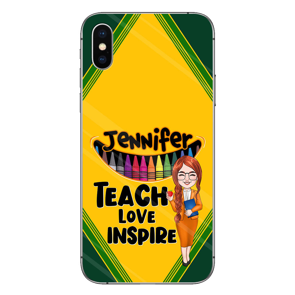 Teach Love Inspire - Personalized Teacher Phone Case