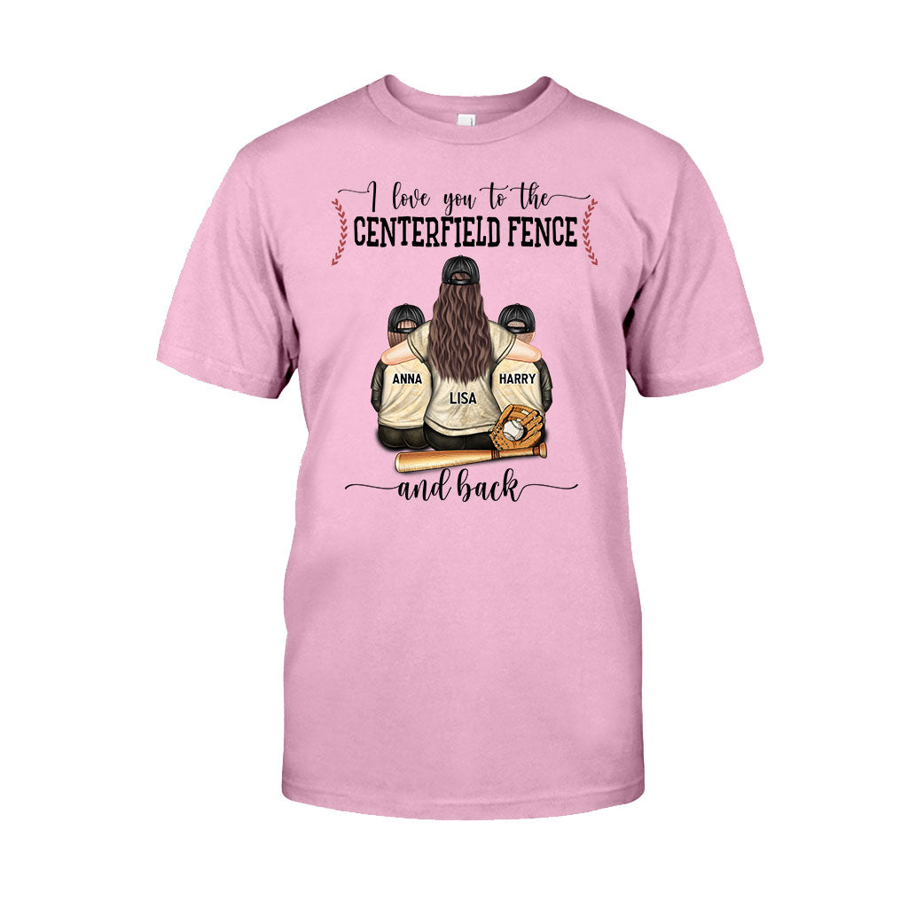 Mon cœur est sur ce terrain - T-shirt et sweat à capuche de baseball personnalisés