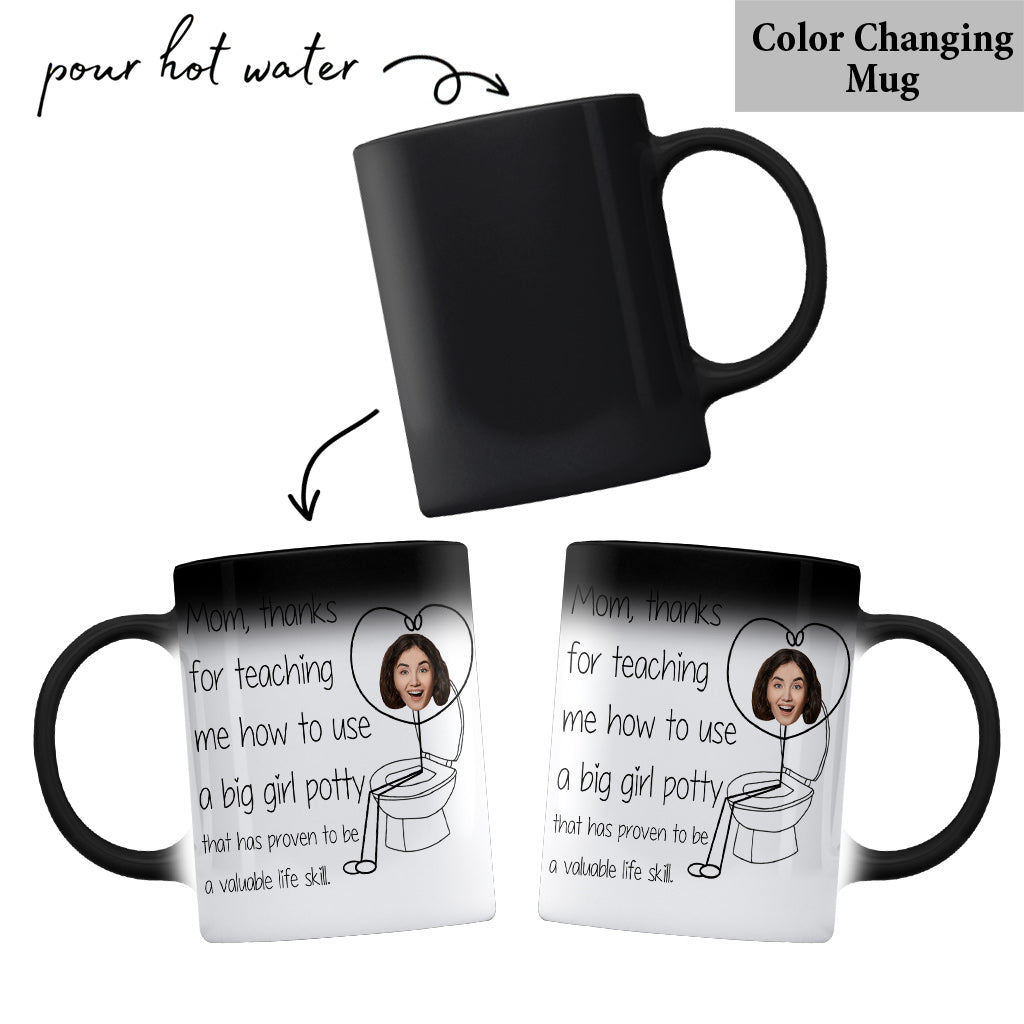 Merci de m'avoir appris à aller sur le pot - Mug personnalisé pour maman