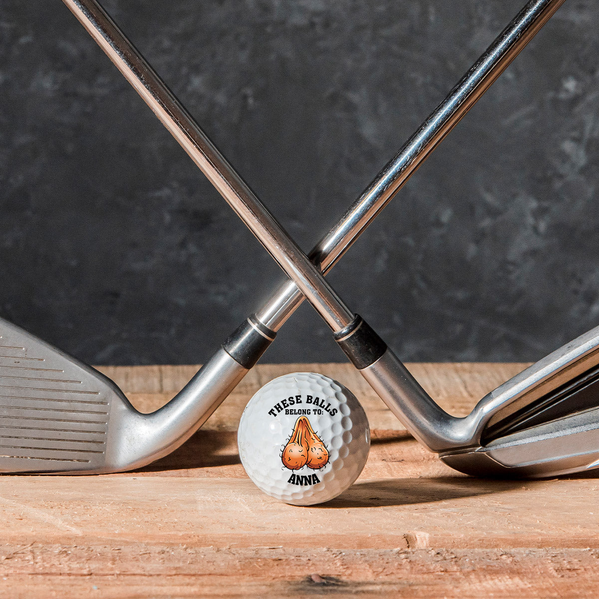 Ces balles appartiennent à - cadeau pour lui, petit ami, mari - Balle de golf personnalisée