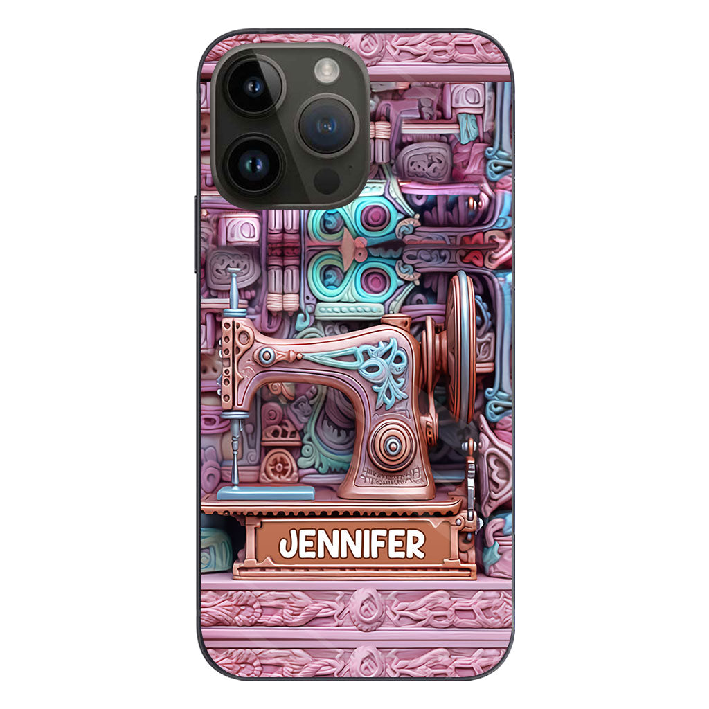 Passionnée de couture - Étui de téléphone personnalisé sur le thème de la couture