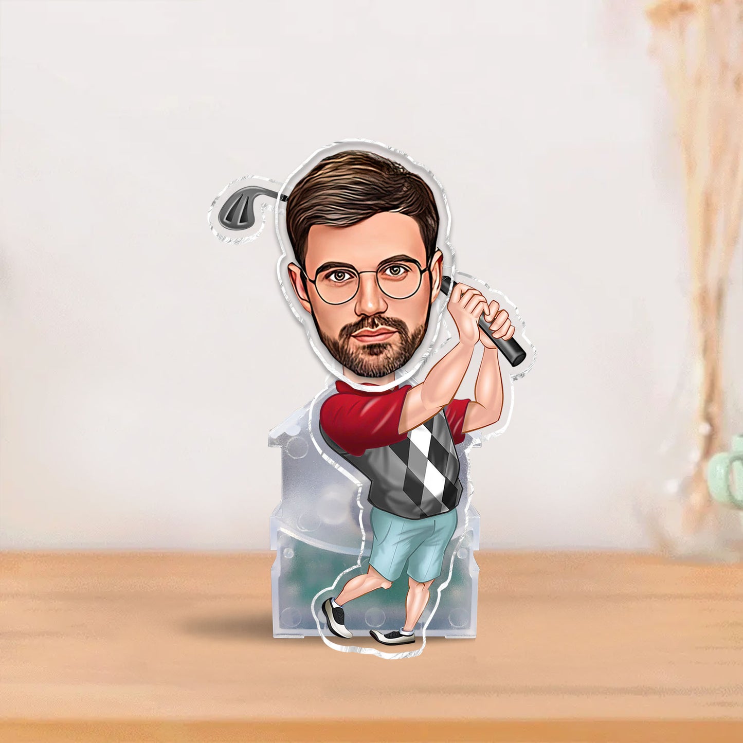 Funny Photo Figure - Personalized Golf Custom Shaking Head