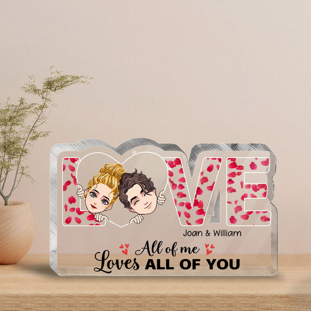 « This Is Us » - Cadeau pour couple (mari, femme, petit ami, petite amie, amoureux des chiens) - Plaque acrylique personnalisée.