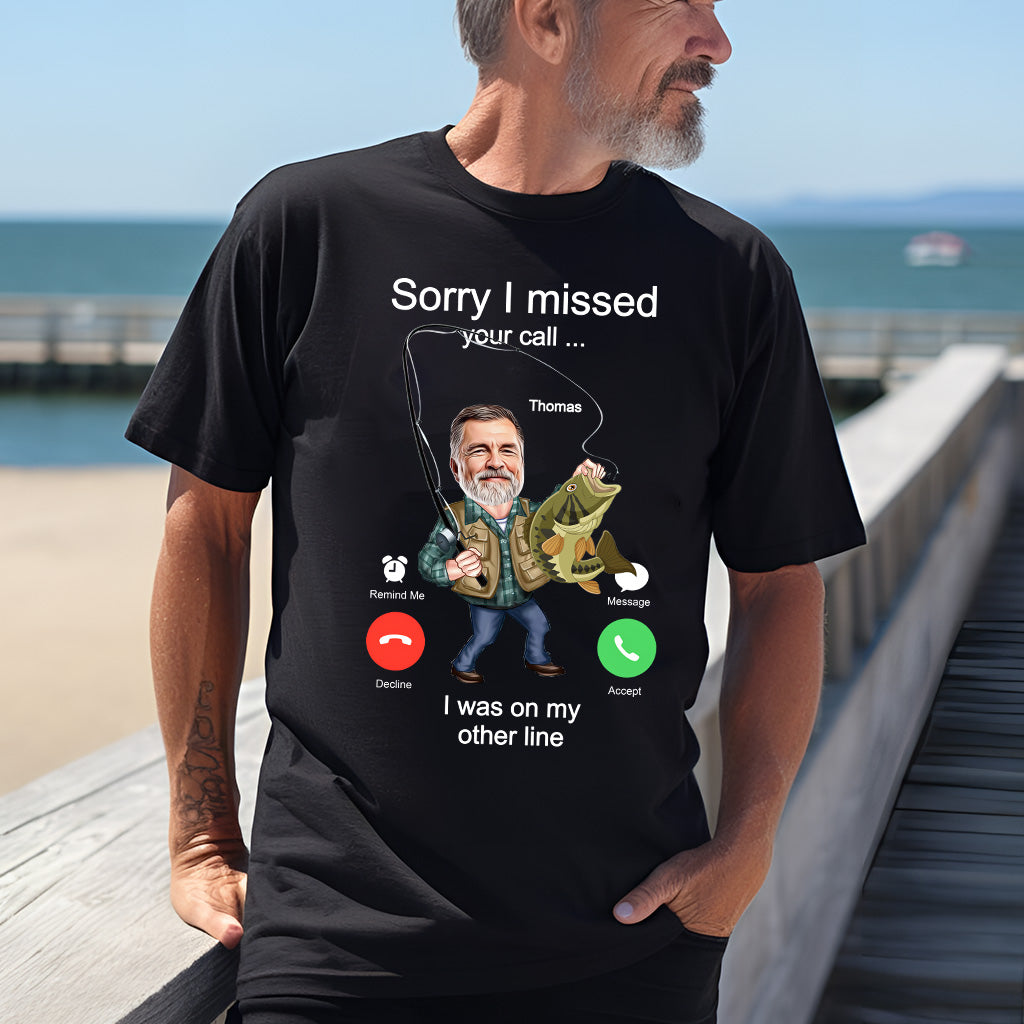 Photo insérée - T-shirt et sweat à capuche de pêche humoristiques « Keeping It Reel » personnalisés