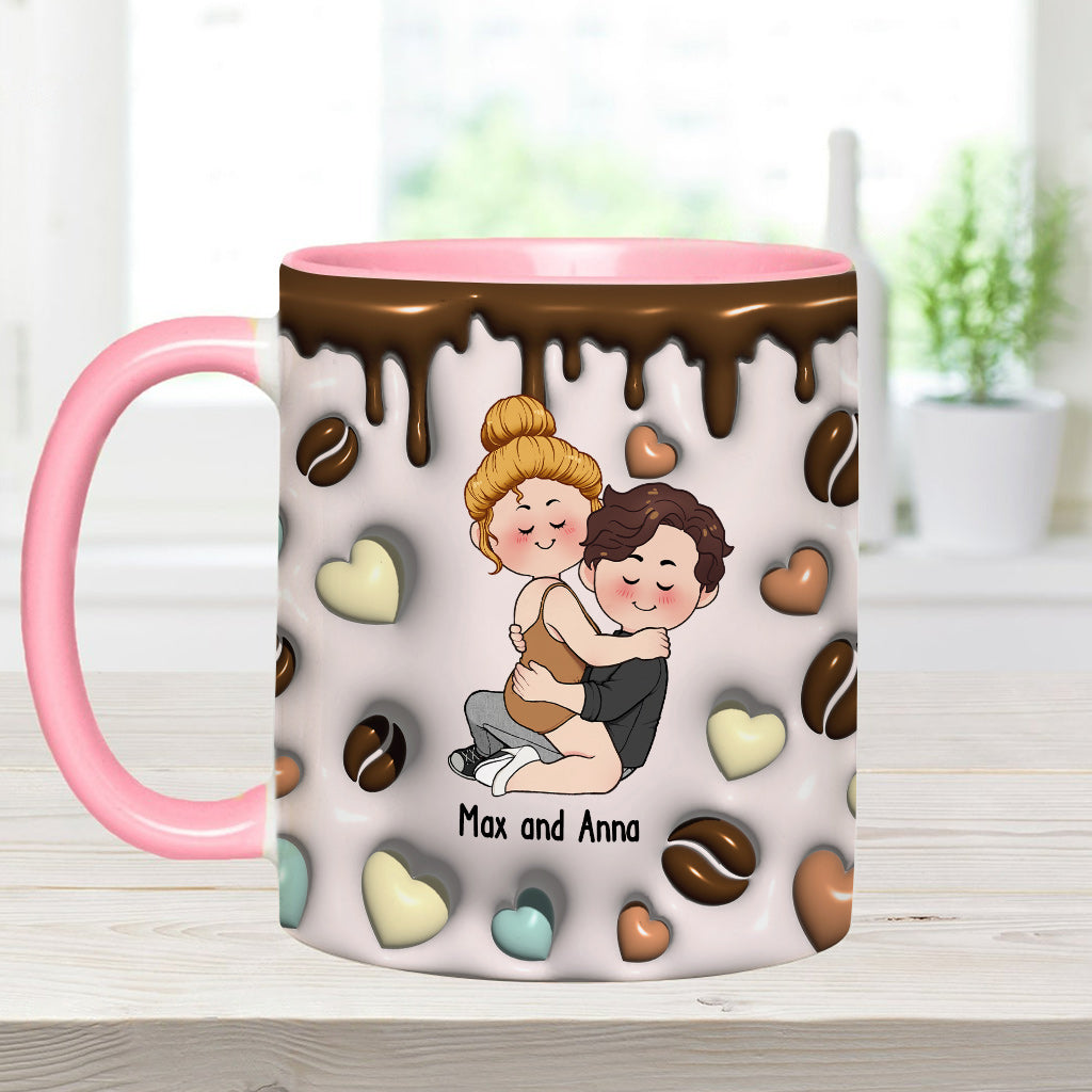 Je t'aime comme j'aime mon café - Mug personnalisé pour couple