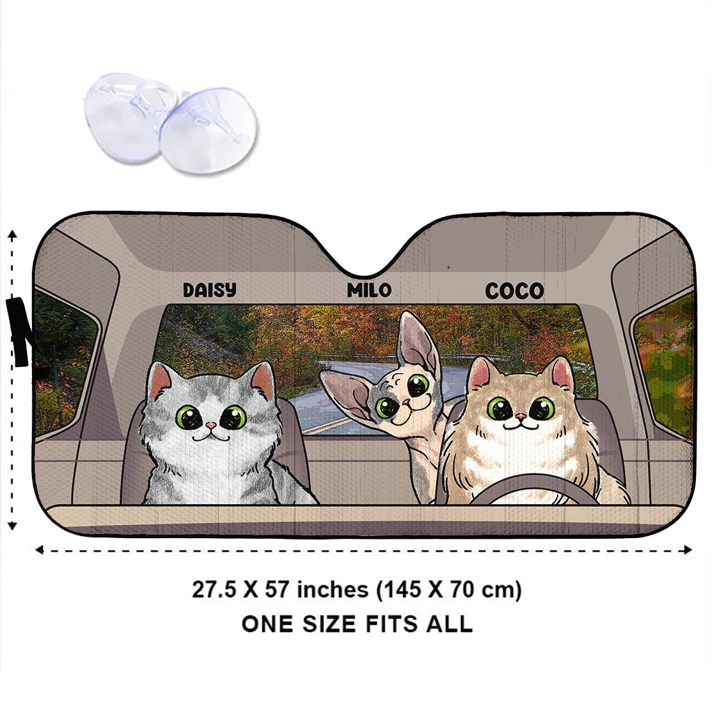 Lovely Paws - Pare-soleil personnalisé pour voiture pour chien