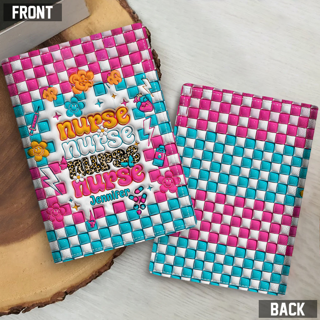 Vie d'infirmière - Porte-passeport personnalisé pour infirmière