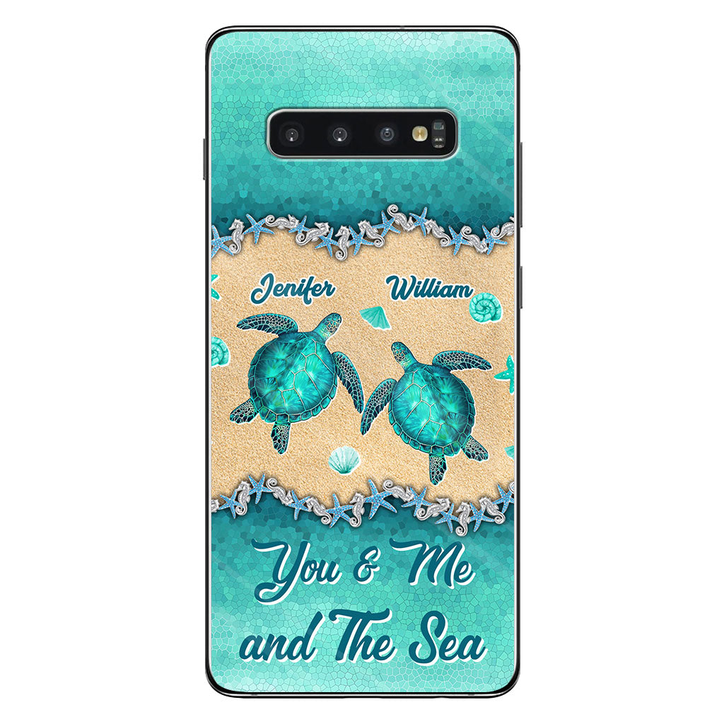 Salty Lil' Beach - Personalized Turtle Phone Case