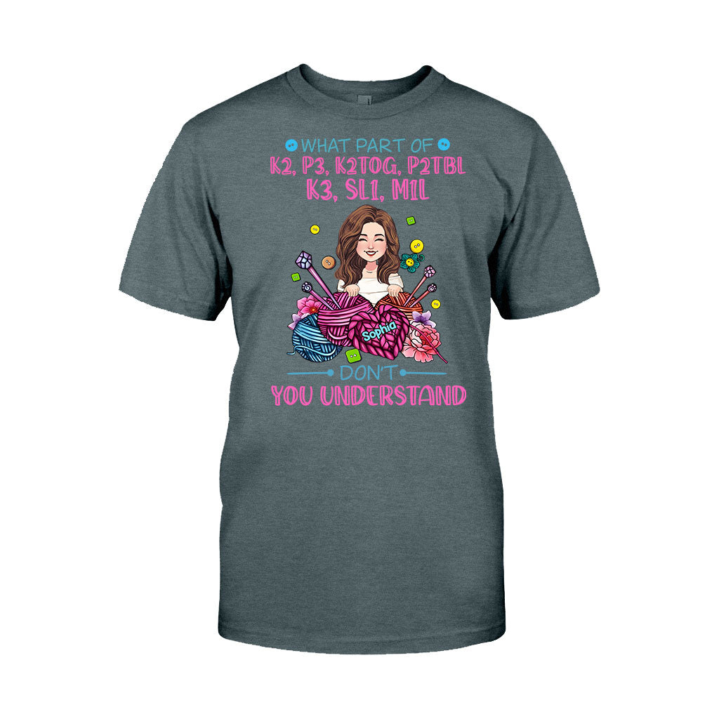 Tu ne comprends pas ? - T-shirt et sweat à capuche tricotés personnalisés
