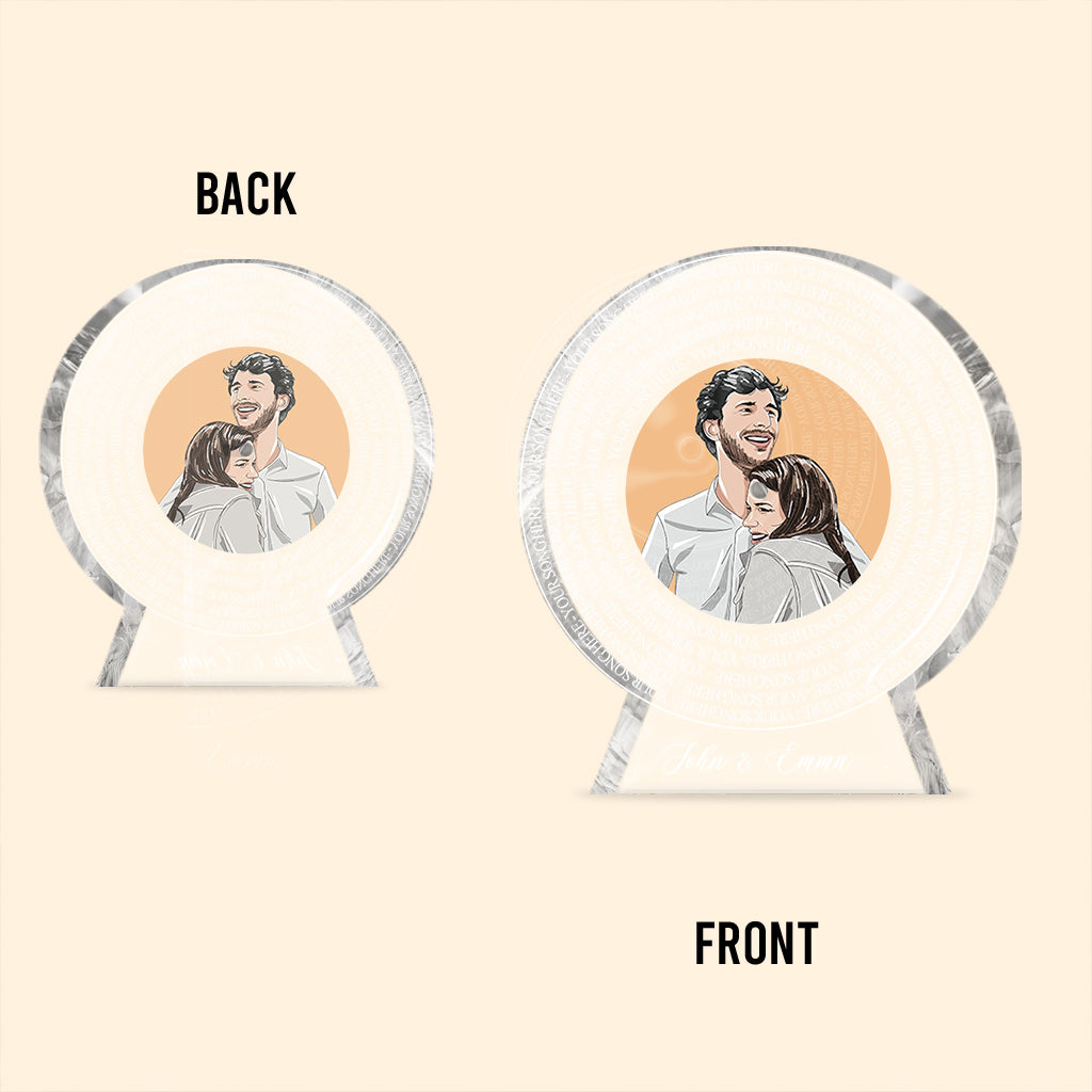 Our Favorite Song - Personalized Couple Custom Shaped Acrylic Plaque